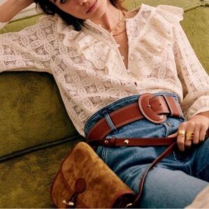 French crochet top blouse